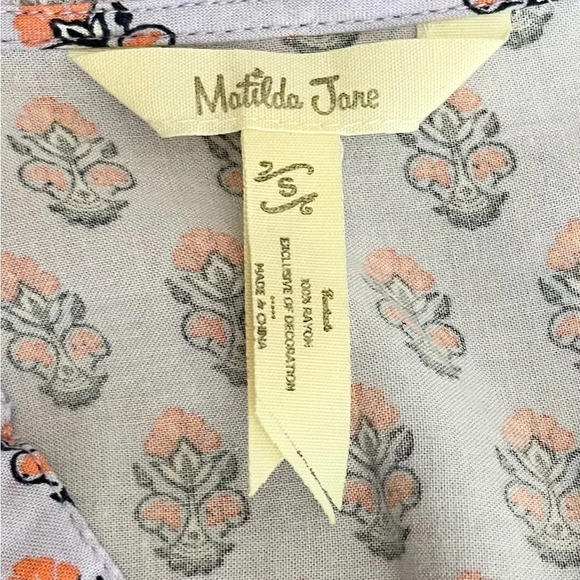 Matilda Jane | Delicate Topiary Top The Adventure Begins Purple - Picture 6 of 7